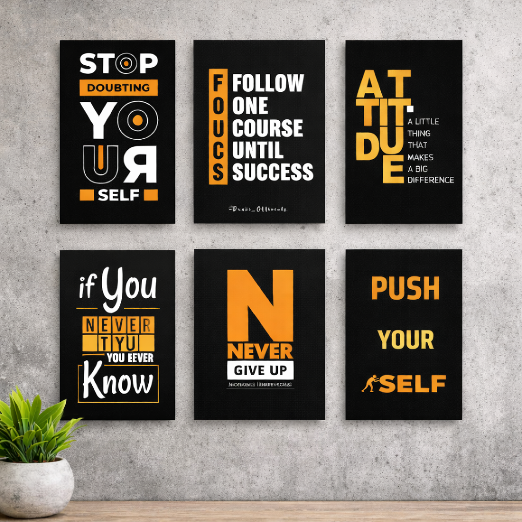 Set of 6 Premium Wall Art Photo Tiles