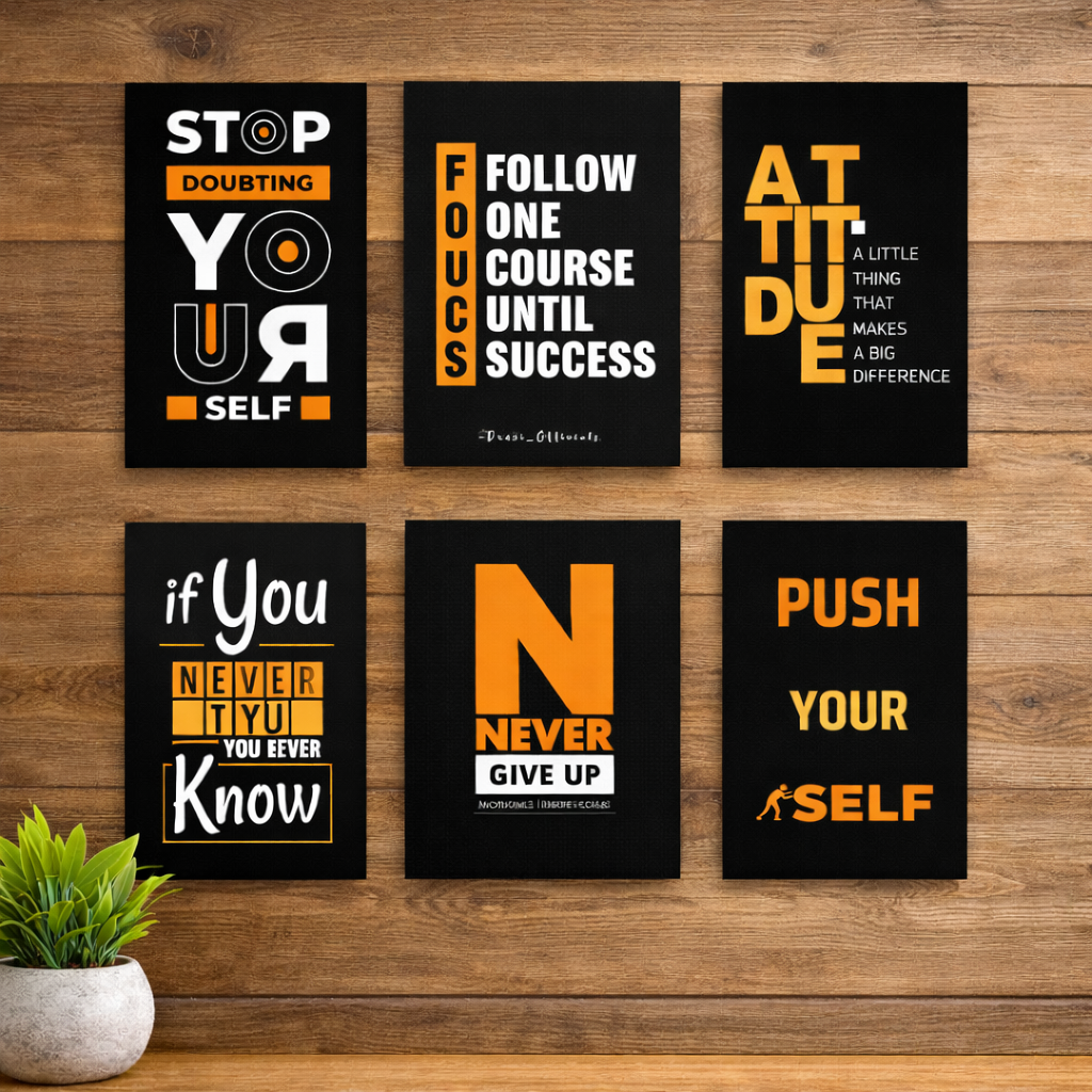 Set of 6 Premium Wall Art Photo Tiles