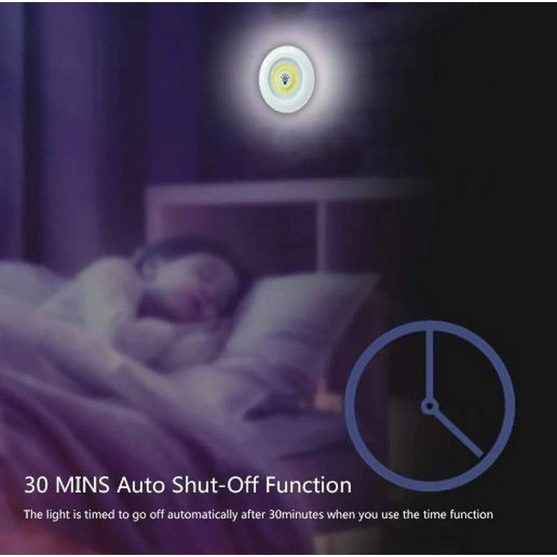 Set – 3 Wireless Cell Operated Tap Lights with Dimming & 30 Mins Timer Modes