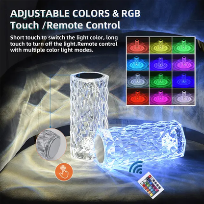 16 Color RGB Touch Sensor Light with Remote Control