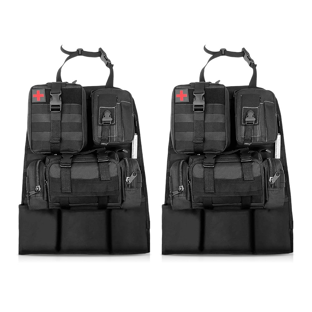 2 Set-Storage Bag, Back Seat Organizer With 3 Detachable Pouches