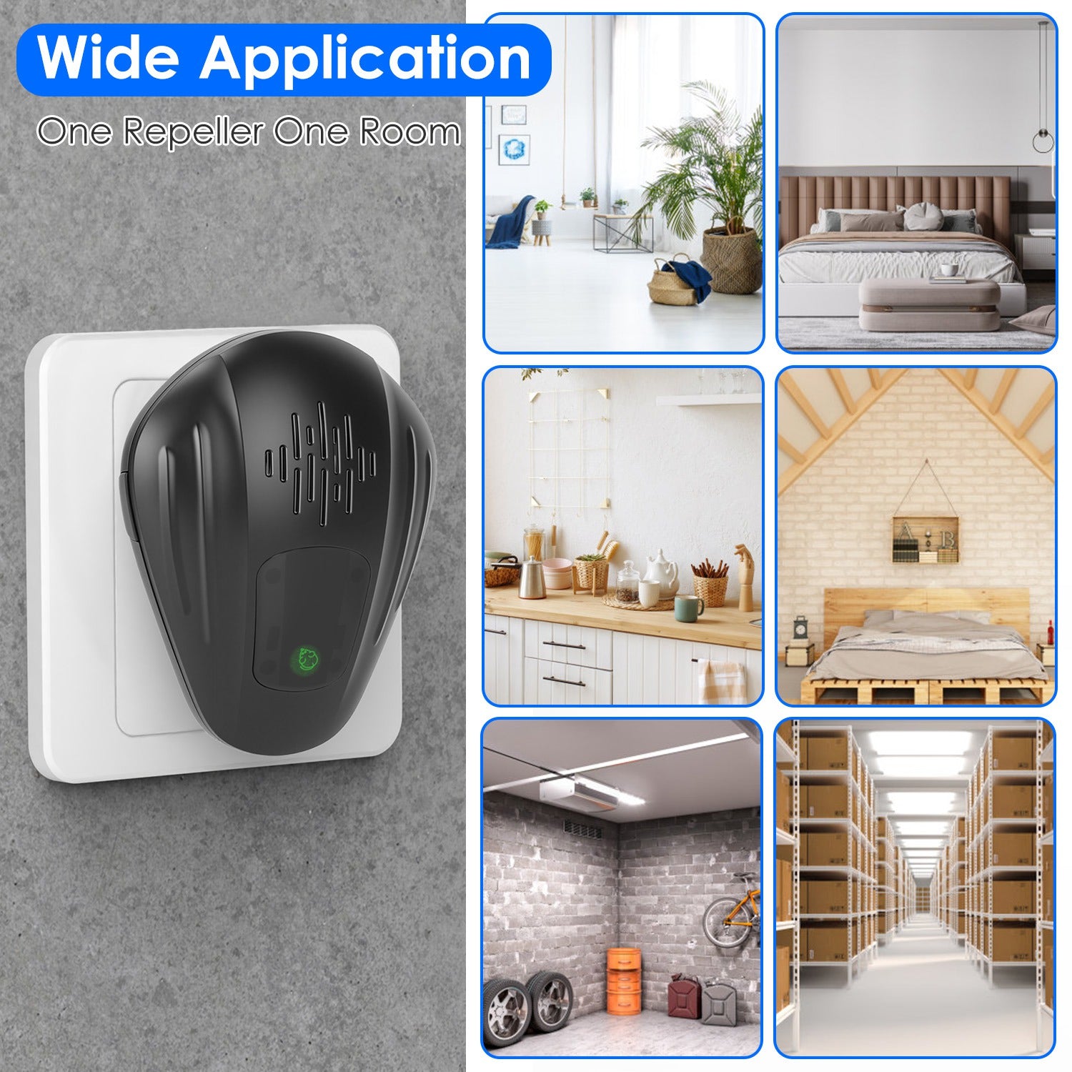 2 Pack Pest Control Device For Mosquitoes Cockroaches Rats