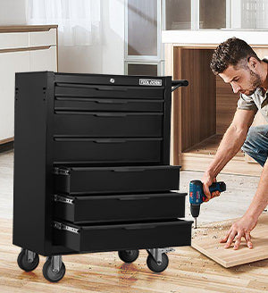 Tool Cabinet Tool Cart 24.2inch With Drawers And Wheels