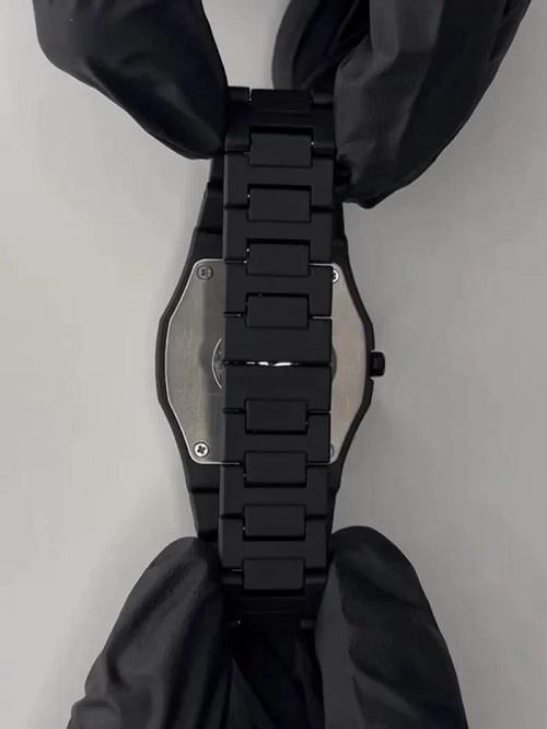 Men's Black Arabic Aura Quartz Watch Water Resistant