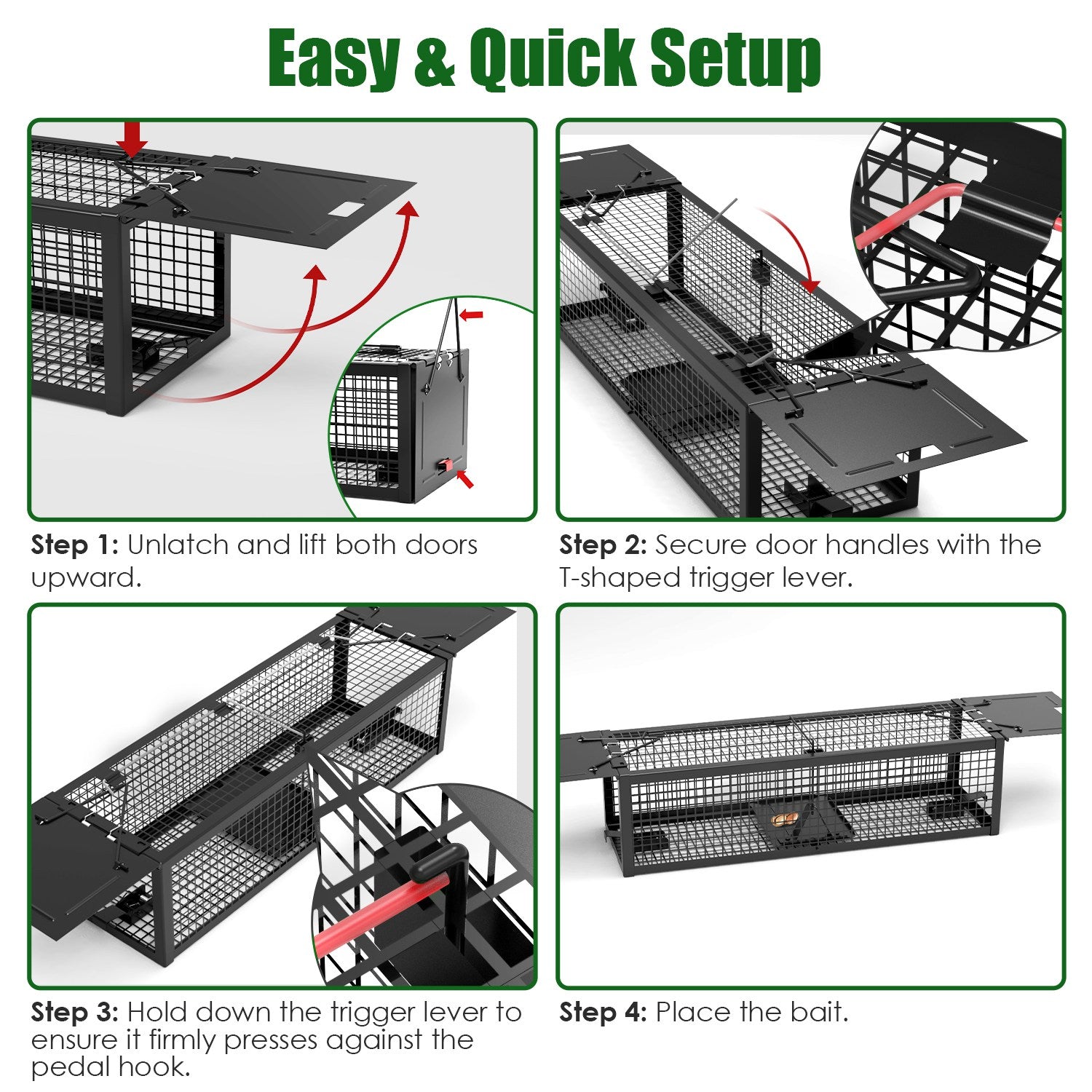 Live Rat Trap Galvanized Iron Trap Cage