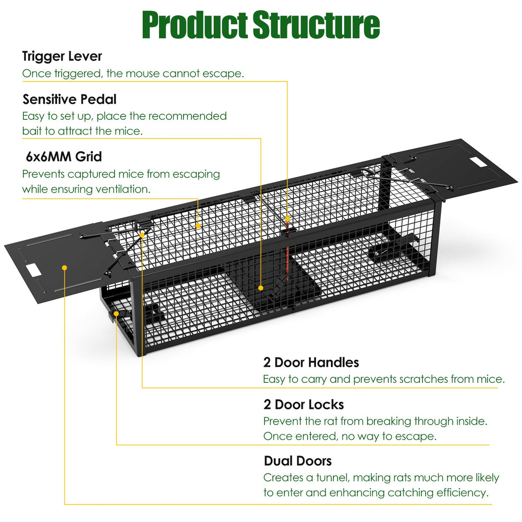 Live Rat Trap Galvanized Iron Trap Cage