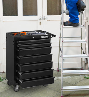 Tool Cabinet Tool Cart 24.2inch With Drawers And Wheels