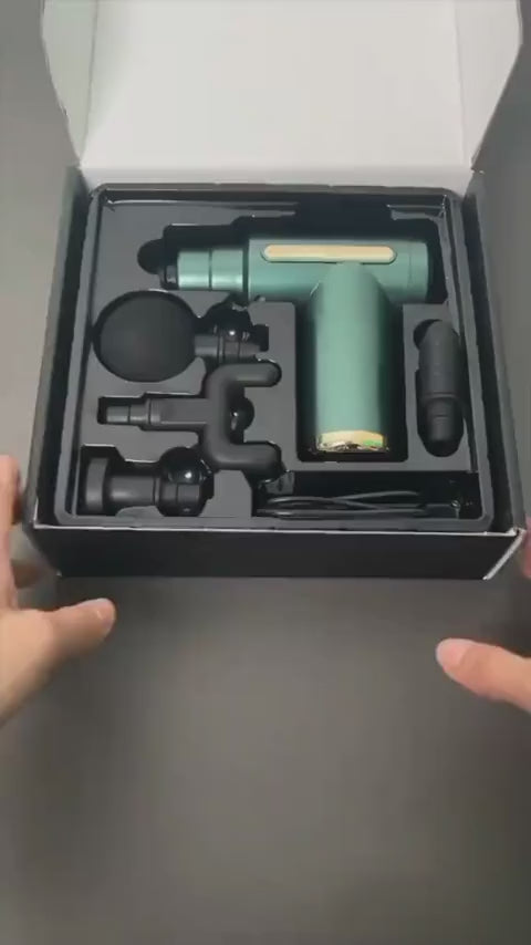 Deep Tissue Muscle Massager with 4 Replaceable Heads
